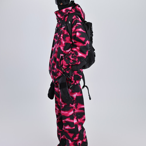 2026 スノボウェア 上下セット 赤 撥水 防寒 レディース メンズ