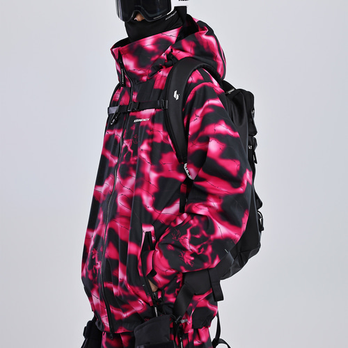 2026 スノボウェア 上下セット 赤 撥水 防寒 レディース メンズ