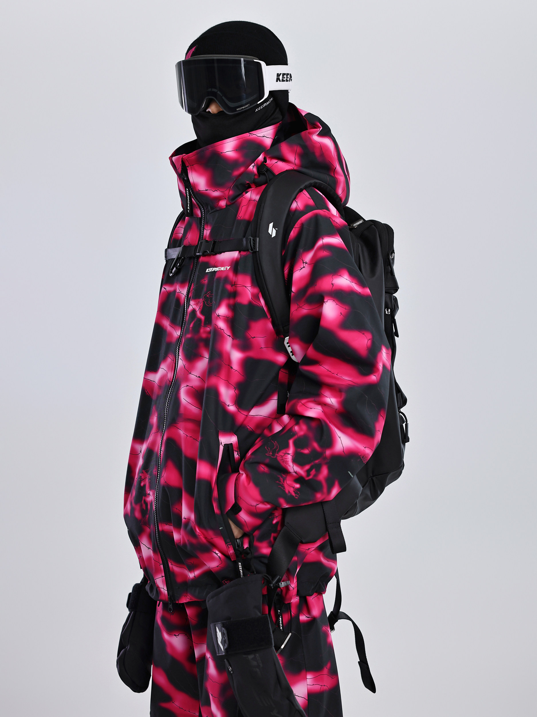 2026 スノボウェア 上下セット 赤 撥水 防寒 レディース メンズ ジャケット パンツ SK135