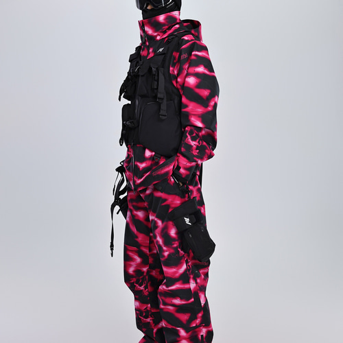 2026 スノボウェア 上下セット 赤 撥水 防寒 レディース メンズ