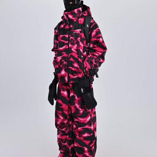 2026 スノボウェア 上下セット 赤 撥水 防寒 レディース メンズ