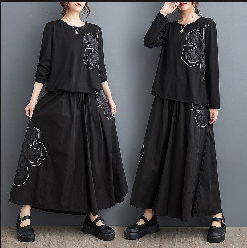 大きいサイズ レディース セットアップ　パンツ　春夏 秋 新品 長袖　花柄