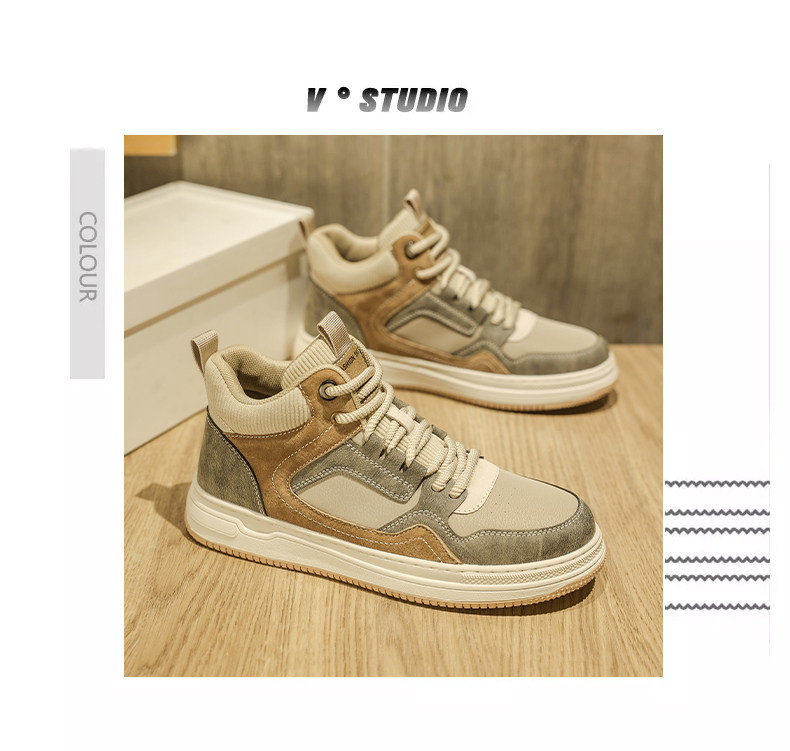 2026 年新モデル 冬用万能百搭 スポーツカジュアル メンズスニーカー 裏起毛保温棉鞋 13,320円