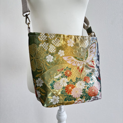 帯リメイクバッグ　あずま袋、風呂敷袋、エコバッグ、ショッピングバッグ、八角バッグ 帯リメイクバッグ あずま袋、風呂敷袋、エコバッグ、ショッピング