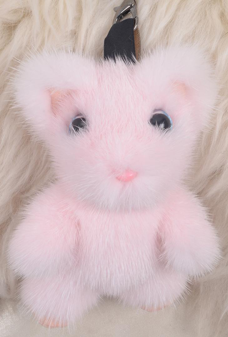 新品限定 ネコちゃん★最高級ミンクファーバッグチャーム/キーホルダー毛皮ファー 7,742円