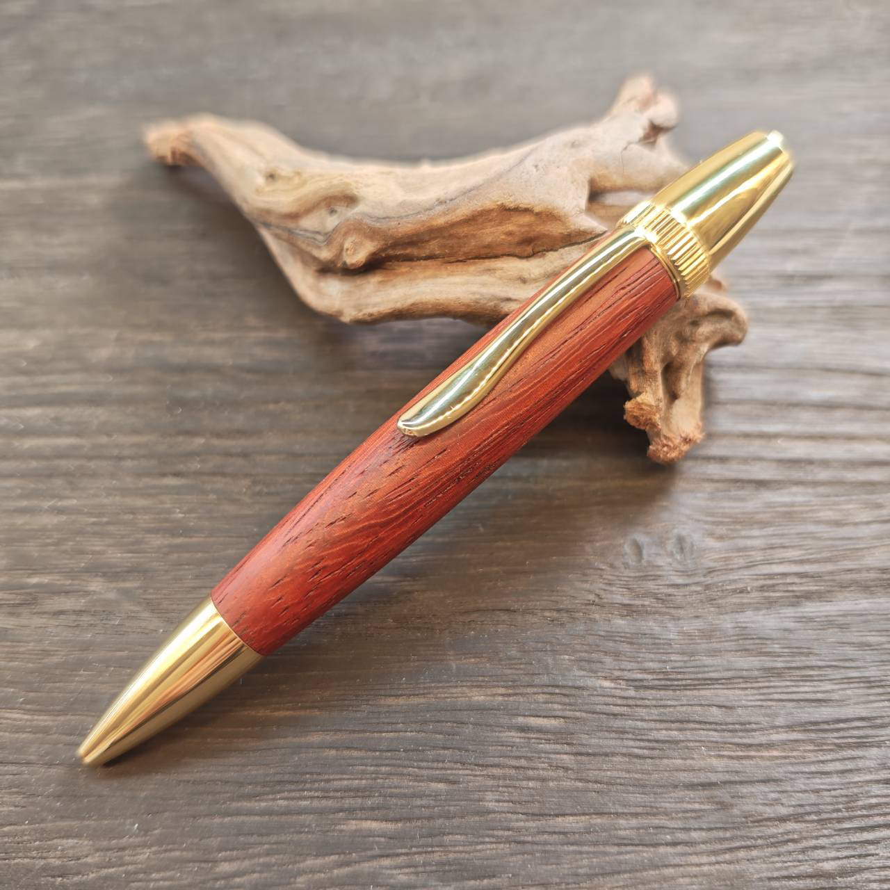 ツイスト式木軸ボールペン/パドック/ゴールド/No.2512021