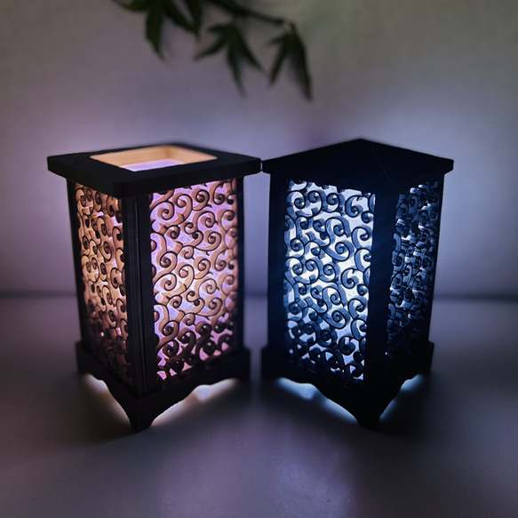 年末セール 200円引！】間接照明 唐草 スタンドライト・テーブルランプ