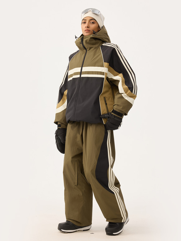 2026 スノボウェア 上下セット おしゃれ ゆったり 撥水 防寒