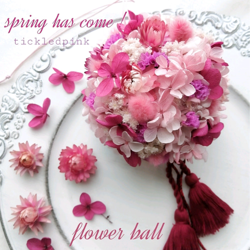 プリザーブド＆ドライフラワーリース♡春の陽を浴びて 0fb84dc85d16c12d3b70229059578d