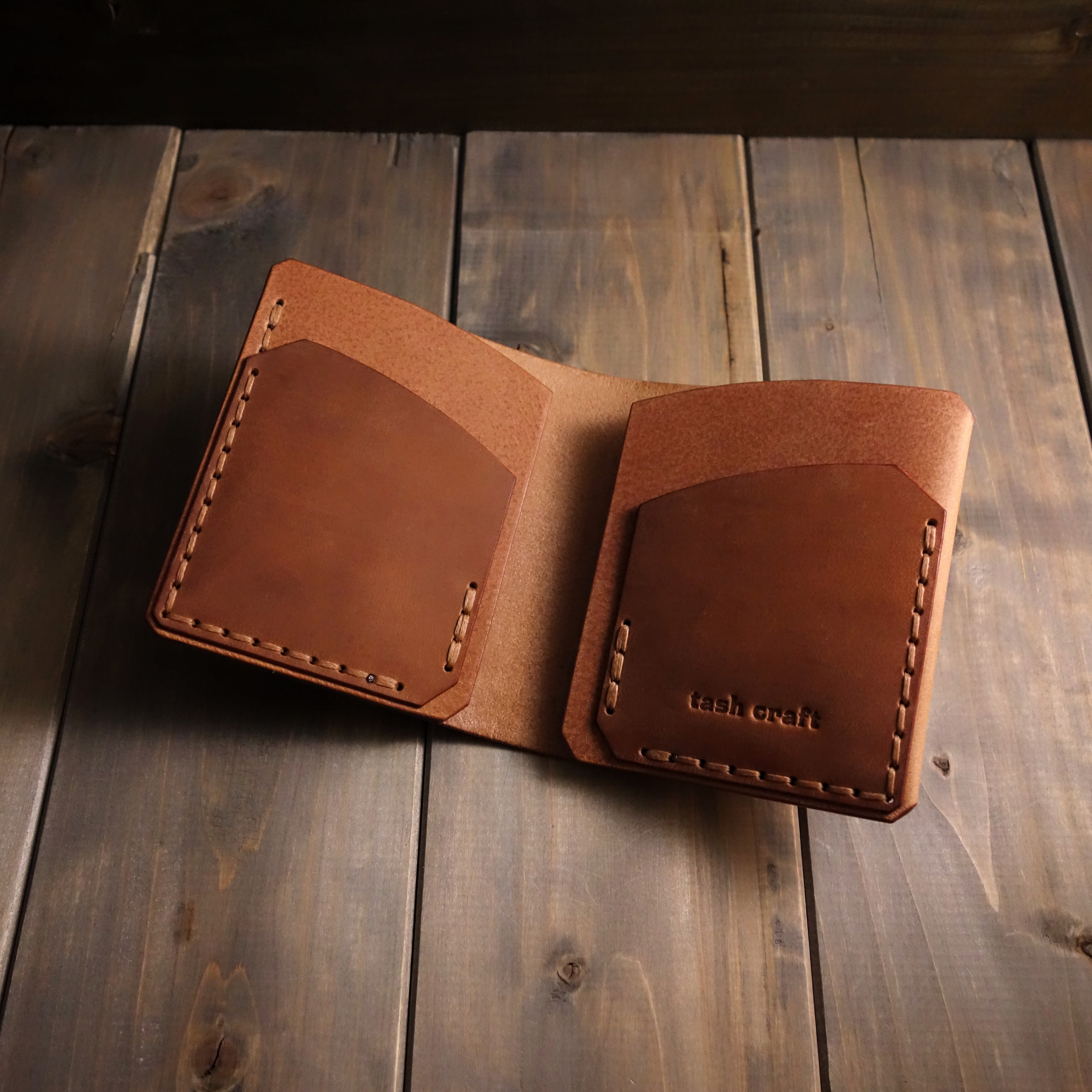 【Joseph】二つ折りの札バサミ革財布 オイルレザー 小銭入れなし メンズ キャメル バイカラー 送料無料