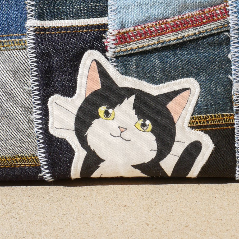 トートバッグ　L　デニムパッチ