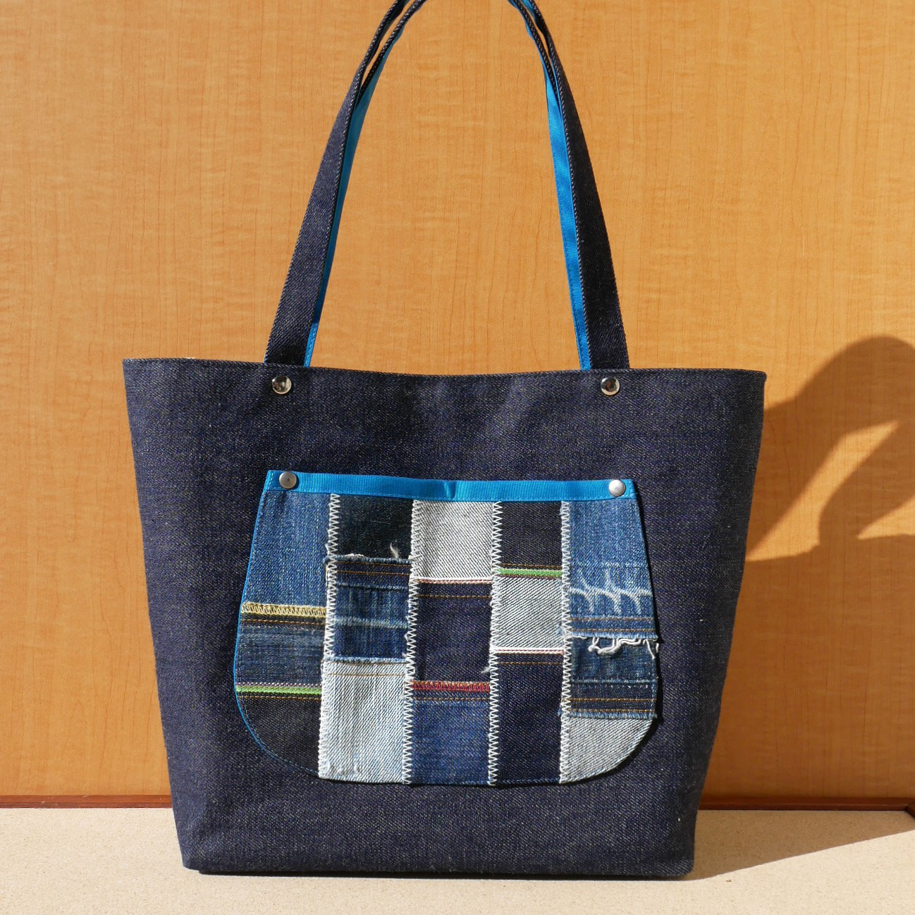 トートバッグ　L　デニムパッチ
