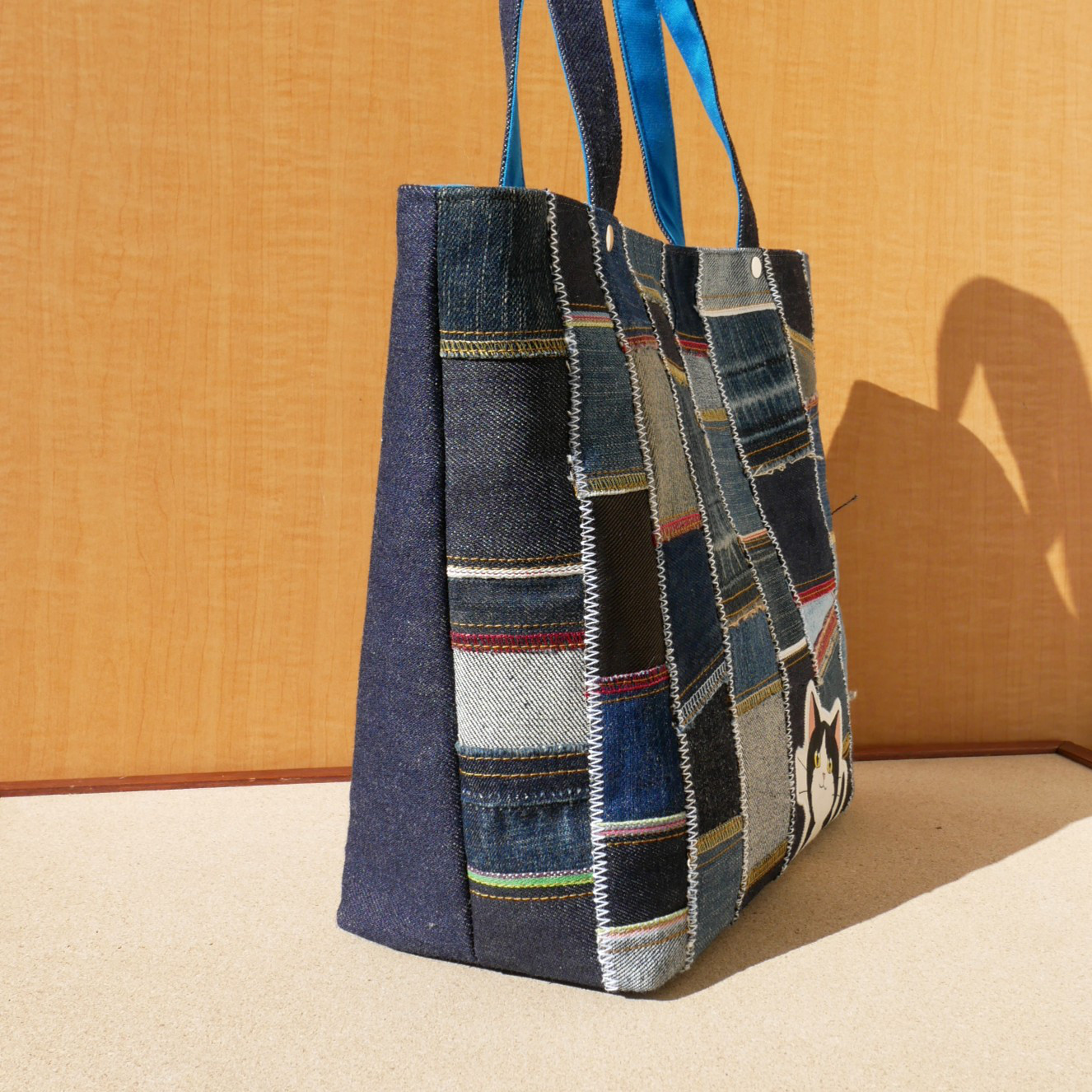 トートバッグ　L　デニムパッチ