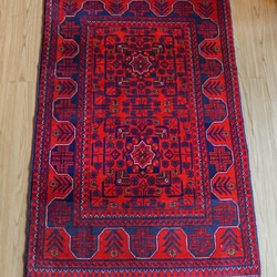 アフガニスタン絨毯　手織　コットン✖️ウール　パキスタン　ペルシャ　ヴィンテージ アフガニスタン絨毯 手織 コットン✖️ウール パキスタン ペルシャ