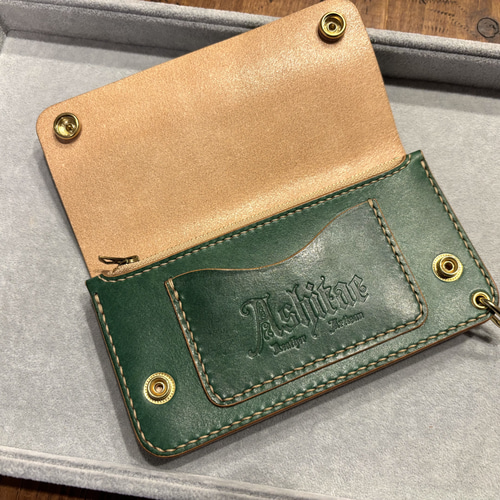 トラッカーウォレット　TW03-G グリーン　緑　財布　長財布 トラッカーウォレット TW03-G グリーン 緑 財布 長財布 長財布 Ashitae