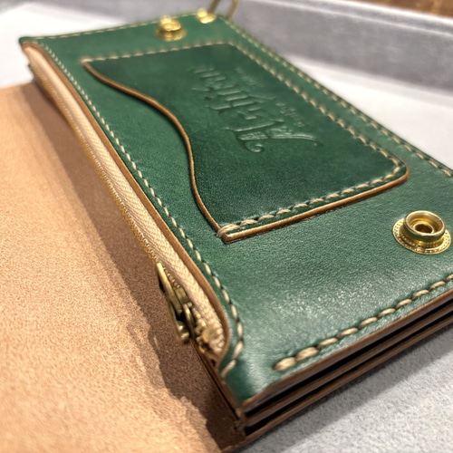 トラッカーウォレット　TW03-G グリーン　緑　財布　長財布 トラッカーウォレット TW03-G グリーン 緑 財布 長財布 長財布 Ashitae