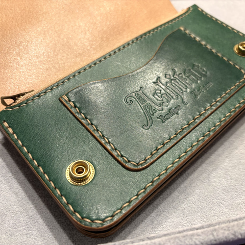 トラッカーウォレット TW03-G グリーン 緑 財布 長財布 長財布 Ashitae