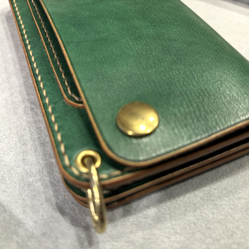 トラッカーウォレット TW03-G グリーン 緑 財布 長財布 長財布 Ashitae