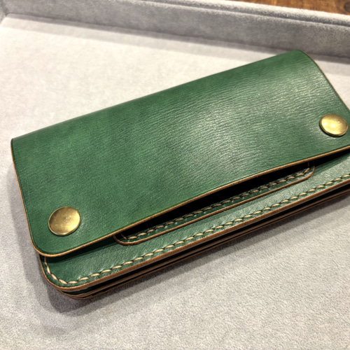 トラッカーウォレット TW03-G グリーン 緑 財布 長財布 長財布 Ashitae