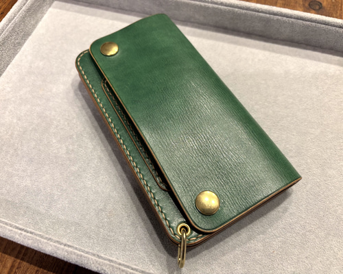 トラッカーウォレット TW03-G グリーン 緑 財布 長財布 長財布 Ashitae