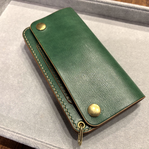 トラッカーウォレット TW03-G グリーン 緑 財布 長財布 長財布 Ashitae
