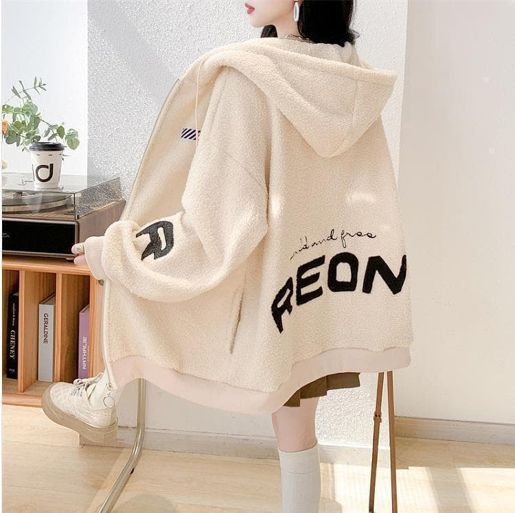 【ラス１白】大きいサイズ レディース パーカー　アウター　　春 秋冬 新品 長袖