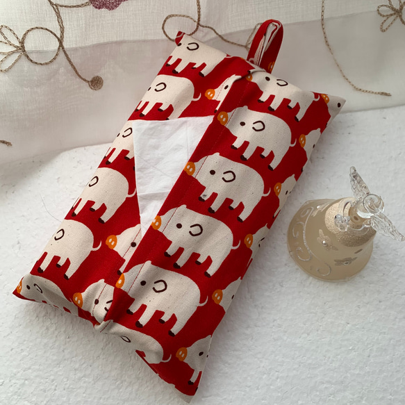 エコティッシュカバー☆マスクストッカー♪ブタさん☆整列♪3カラー 3枚目の画像