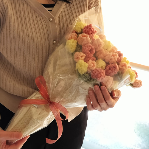 まるでブーケ！チューリップの花束ブランケット 受注制作 その他雑貨