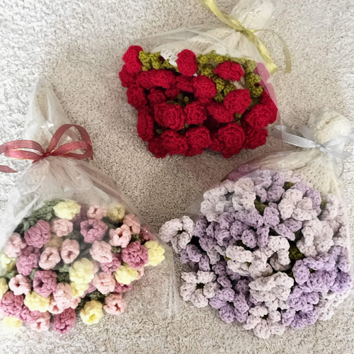 まるでブーケ！チューリップの花束ブランケット 受注制作 その他雑貨