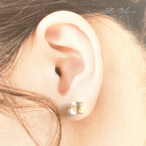 【美品】ノワールドプーぺ ローズクォーツ ピアス 天然石 ✨️完売 アガット好き 美品】ノワールドプーぺ ローズクォーツ ピアス 天然石 ✨️完売