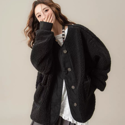 レモンalbum de famiglia 肉厚レディースカーディガンコート 冬支度新作】コート、レディース、 モコモコテディコート、厚手コート