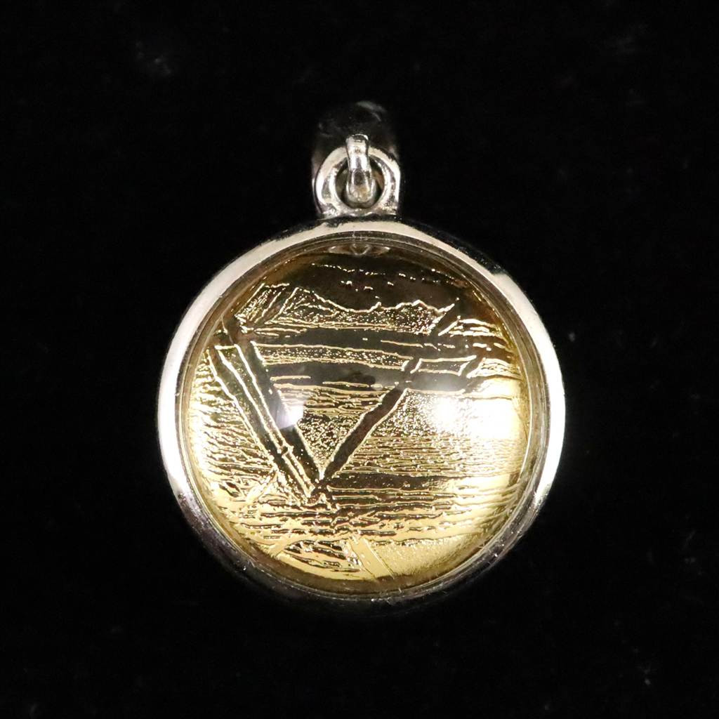 ギベオン ゴールド  12mmボール型　ペンダント 3.9g #75032