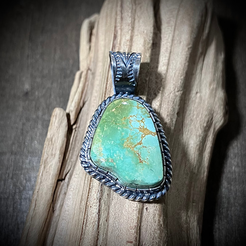 セリリョス ターコイズ シルバー ネックレス ペンダント #インディアン
