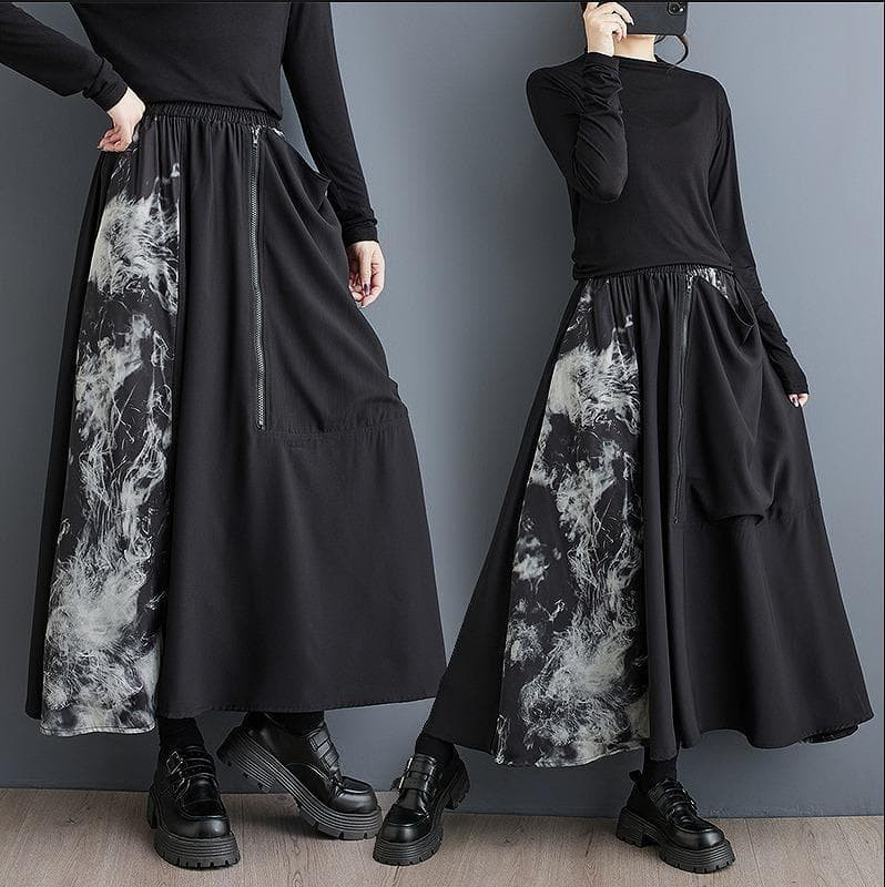 大きいサイズ スカート　オード系　ロング　レディース 秋冬　春 新品