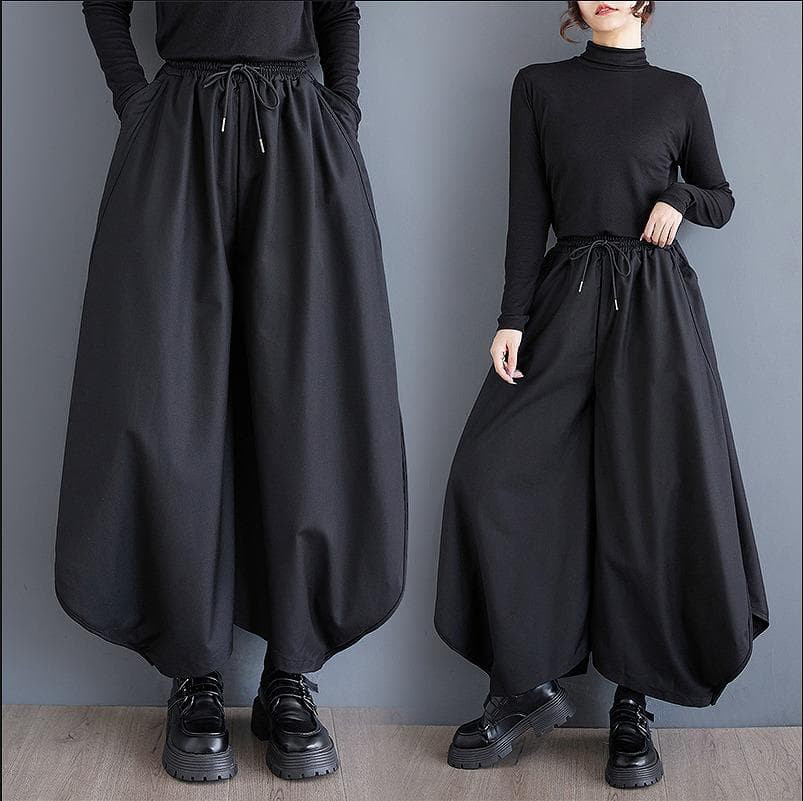 大きいサイズ パンツ　モード系　ブラック　レディース 秋冬　春 新品