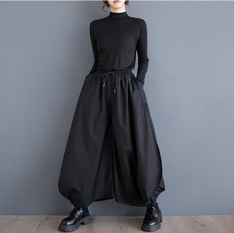 大きいサイズ パンツ　モード系　ブラック　レディース 秋冬　春 新品