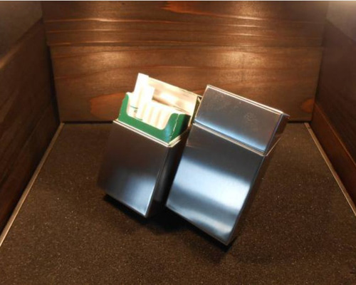 ステンレス製 シガレットケース ハンドメイド たばこ タバコSUS