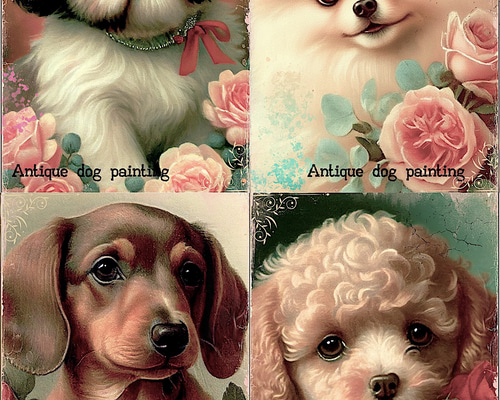 パネル生地 犬 シーズー ポメラニアン ミニチュアダックスフンド トイ