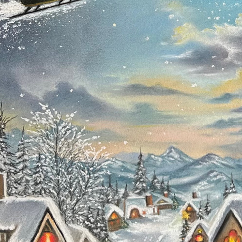 Xmas風景 原画 パステル画 絵画 megu 通販 20273709｜Creema(クリーマ)