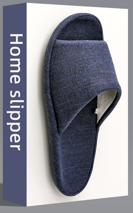 男女兼用 カップル用 亜麻 室内履き フロアサンダル 静音 大きいサイズ 春夏用 吸汗 綿麻 ルームサンダル 2.