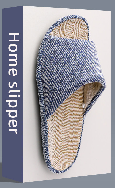 男女兼用 カップル用 亜麻 室内履き フロアサンダル 静音 大きいサイズ 春夏用 吸汗 綿麻 ルームサンダル 2.