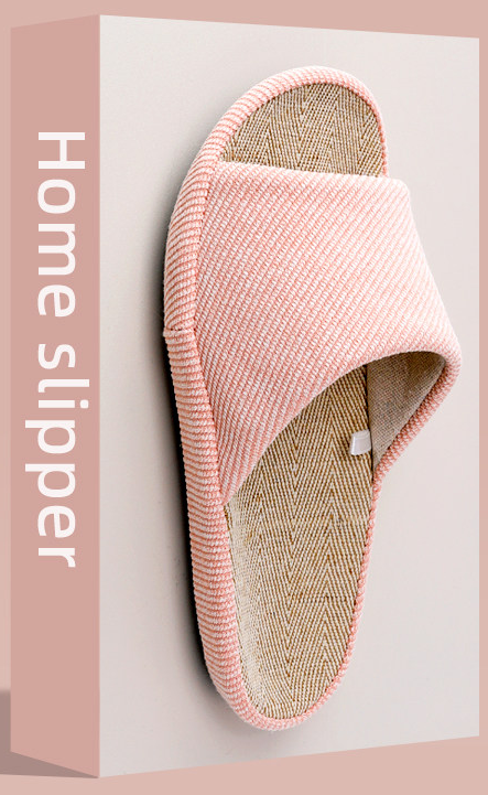 男女兼用 カップル用 亜麻 室内履き フロアサンダル 静音 大きいサイズ 春夏用 吸汗 綿麻 ルームサンダル 2.