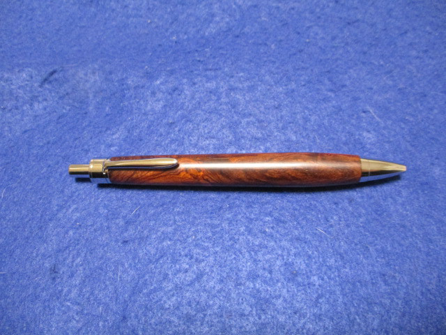 ローズウッドバール　キヌカオイル仕上げ　木軸ボールペン(シャープペンシル)　希少材