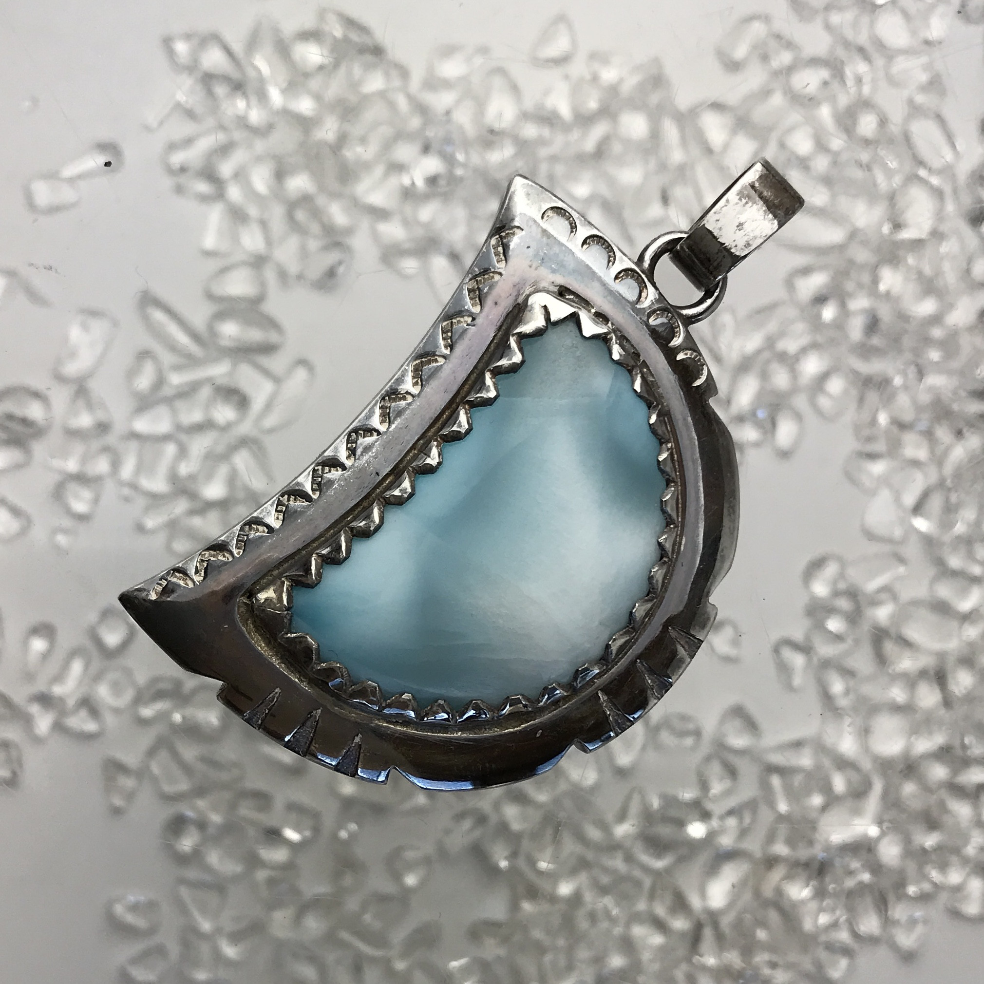 Ocean Tribe ラリマー 【送料無料】OT008 larimar silver シルバー ペンダント