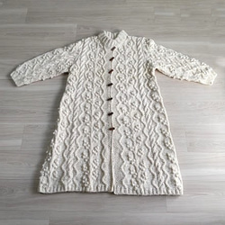 手編み＞ラグラン袖のブルーセーター ニット・セーター am-amu-amuu