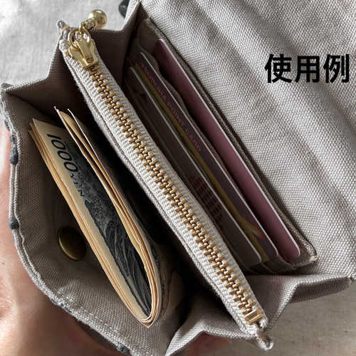 ミナペルホネン ポンピア 二つ折り財布 ミニ財布 コインケース 二