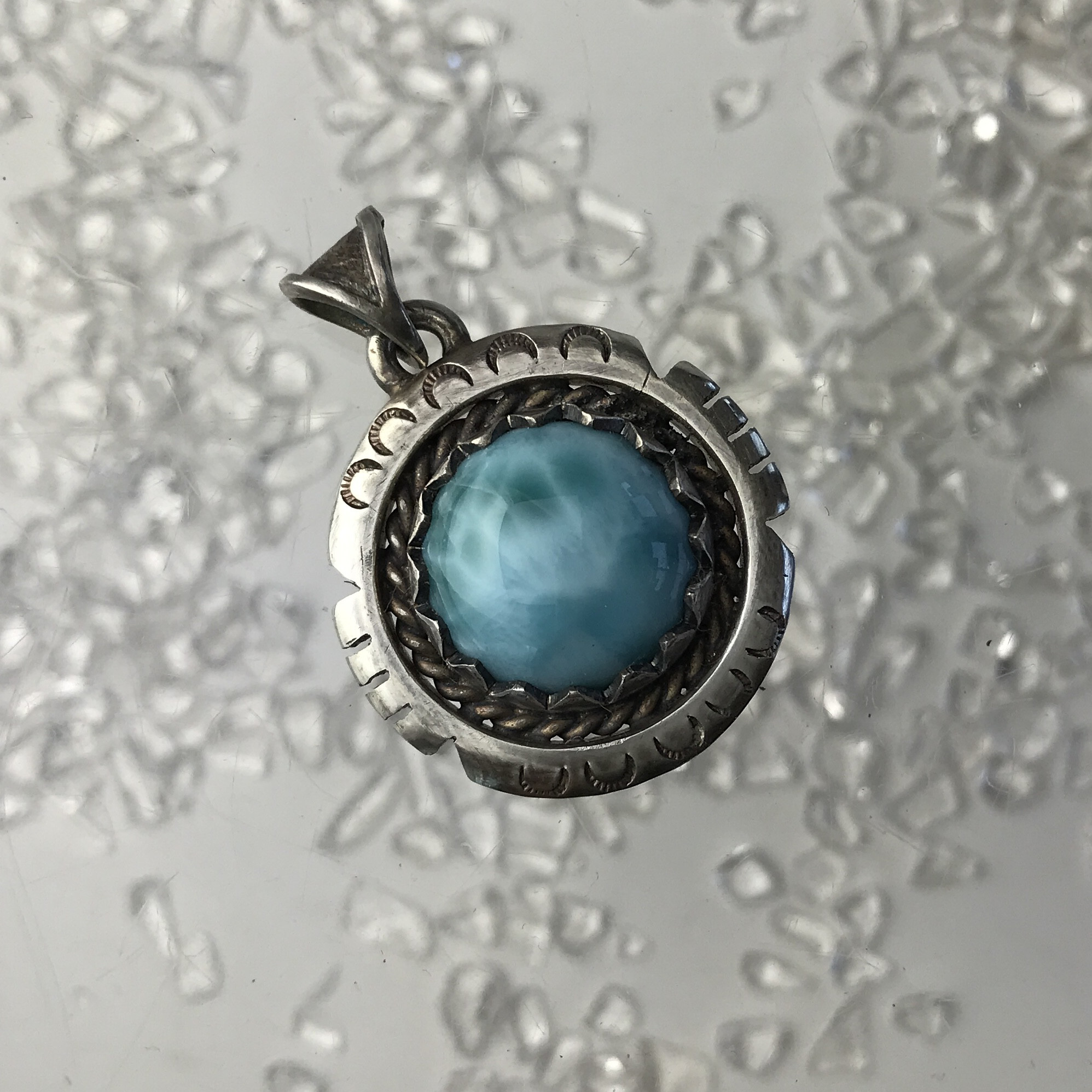 Ocean Tribe ラリマー 【送料無料】OT012 larimar silver シルバー ペンダント