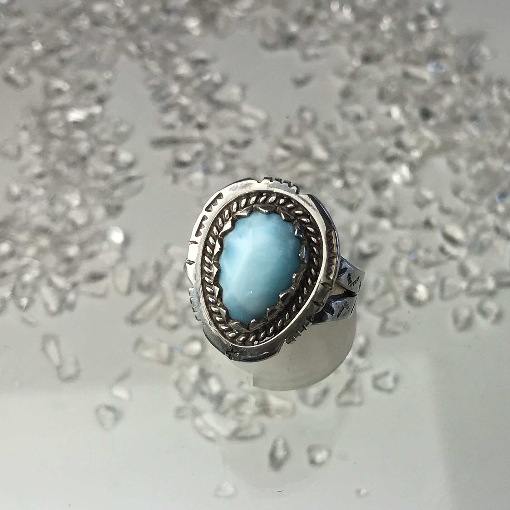 Ocean Tribe ラリマー 【送料無料】OT014 larimar silver シルバー 指輪 リング