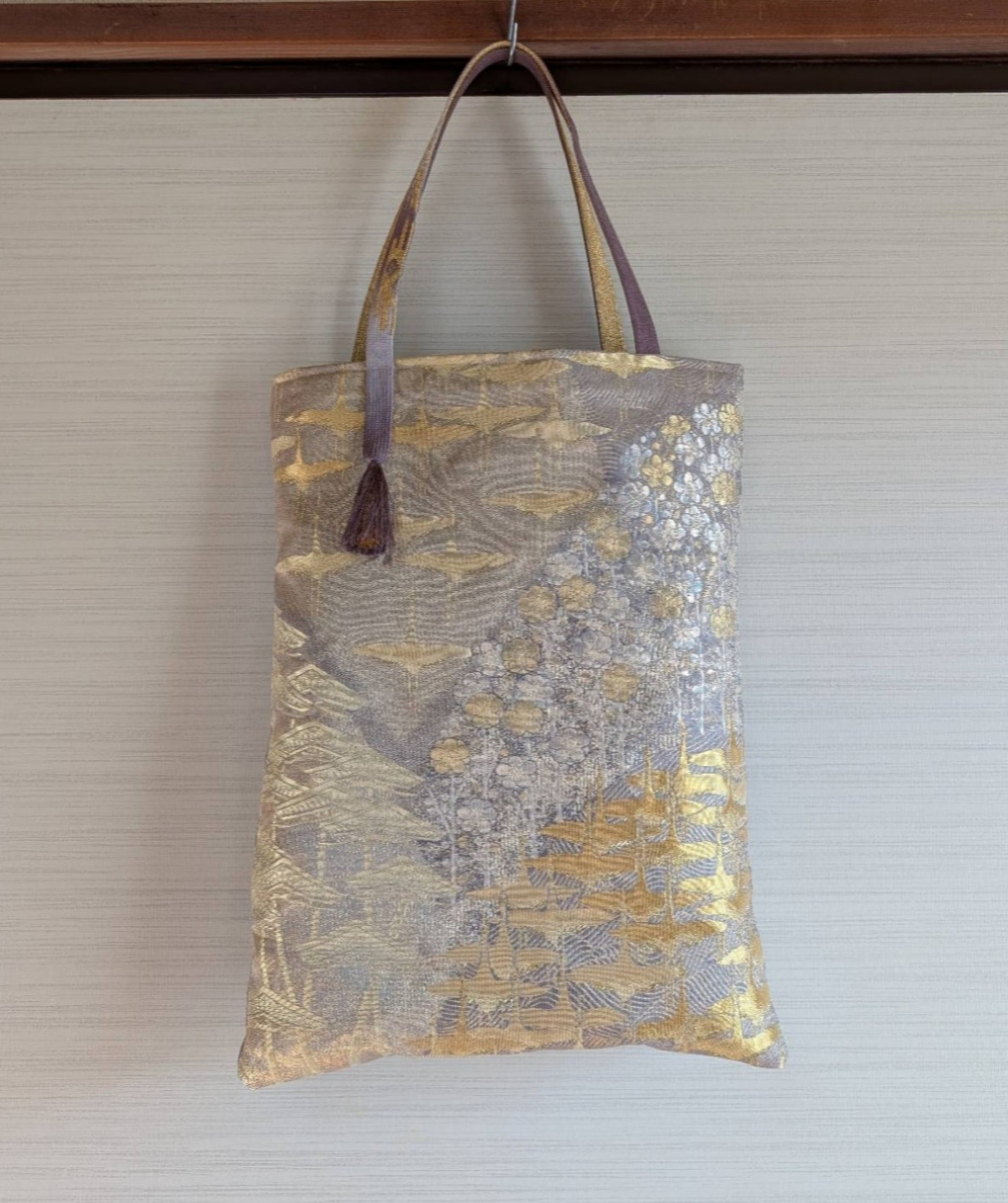 帯リメイクバッグ