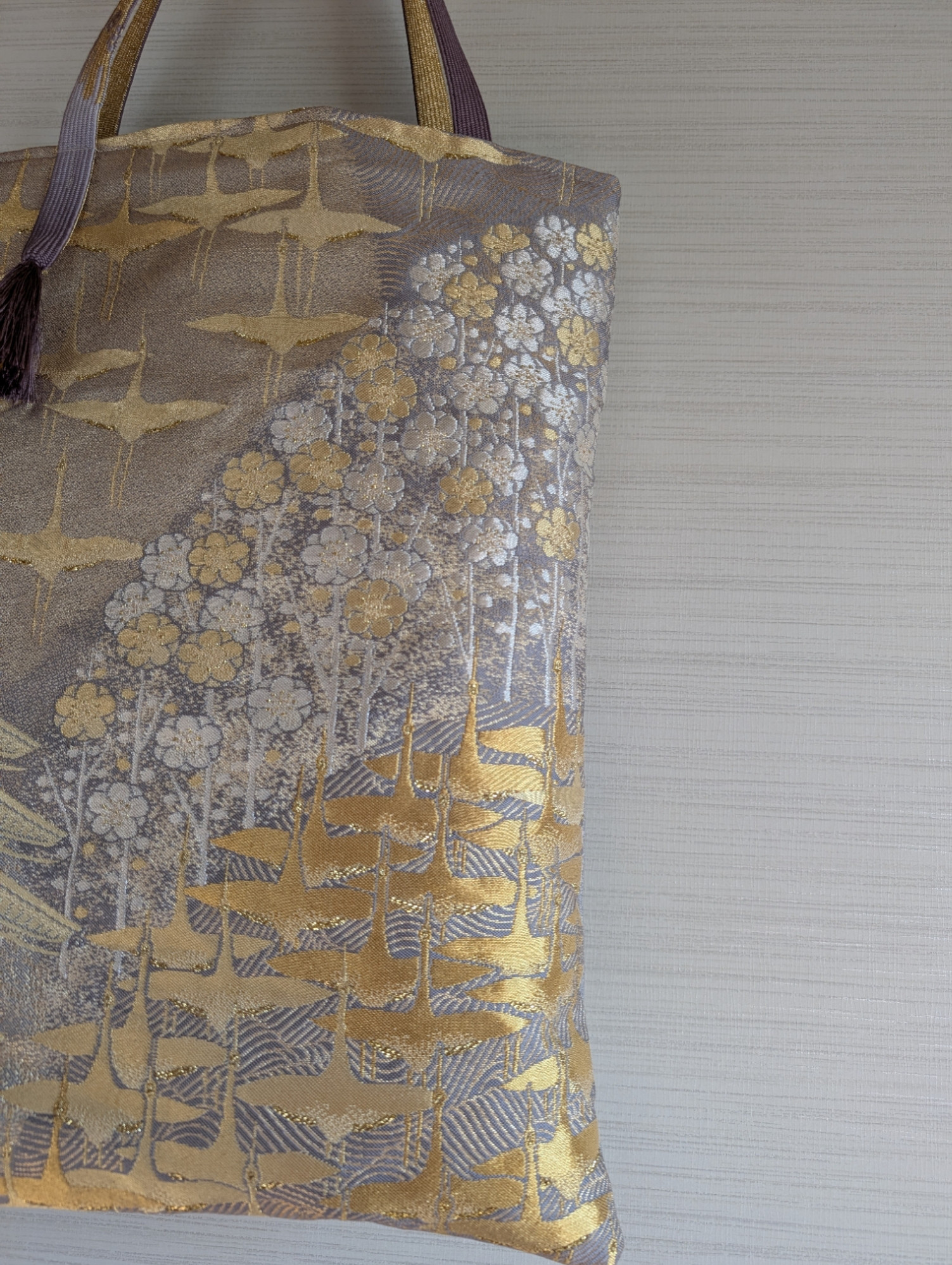 帯リメイクバッグ